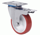 SERIE ZVI INOX-POL, Giratorio/Platina/Freno Rueda y Soporte