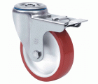 SERIE ZVI INOX-POL, Giratorio/Agujero pasante/Freno Rueda y Soporte
