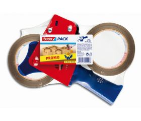 PROMO 2x tesa 4089 Cinta de embalaje de polipropileno 2 rollos con dispensador