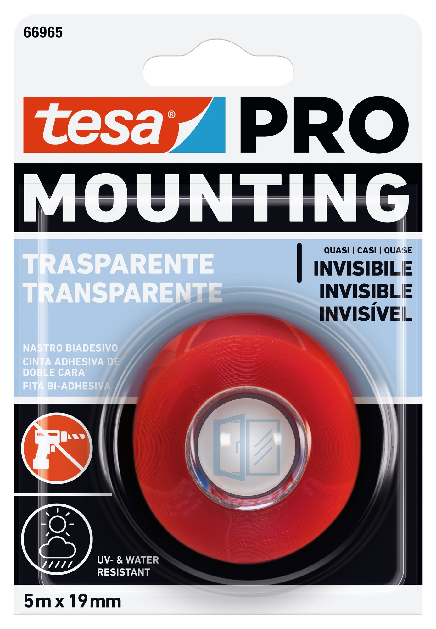 Cinta doble cara Mounting PRO Transparente 5mx19mm