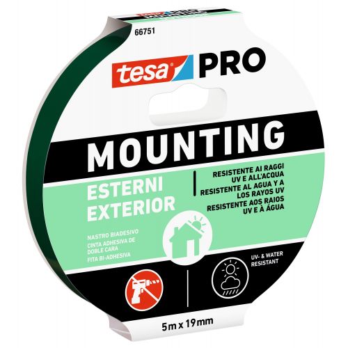 Cinta doble cara Mounting PRO Exterior 5mx19mm