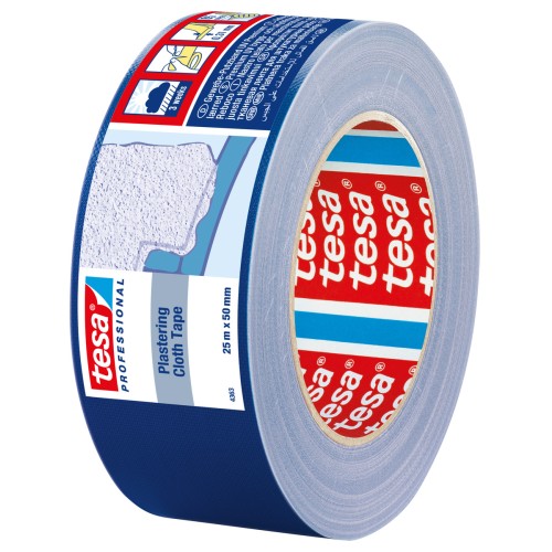 tesa 4363 Cinta de revoco de Tejido, 25m x 50mm