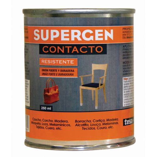 Pegamento de contacto Supergen incoloro - Botes - Bote 500 ml
