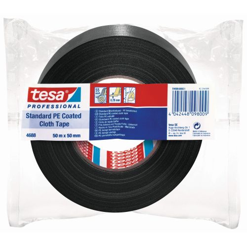 tesa 4688 Cinta de tejido Gaffer  50m x 50mm Negra