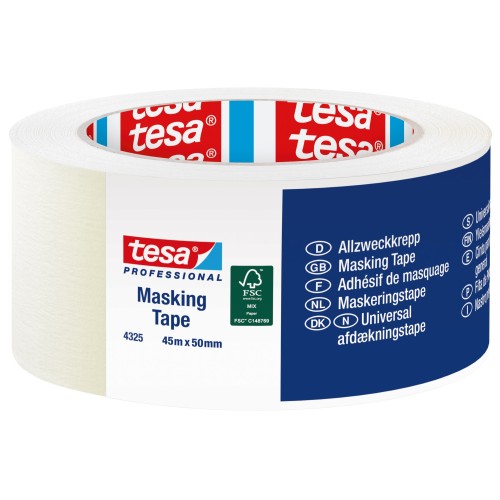 Cinta de pintor tesa 04325, 45m x 50mm