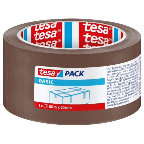 BASIC Pack, PP, marrón 66m:50mm (formato Consumo)