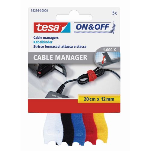 Cable Manager 20cm x 12mm, 5u, Multicolor