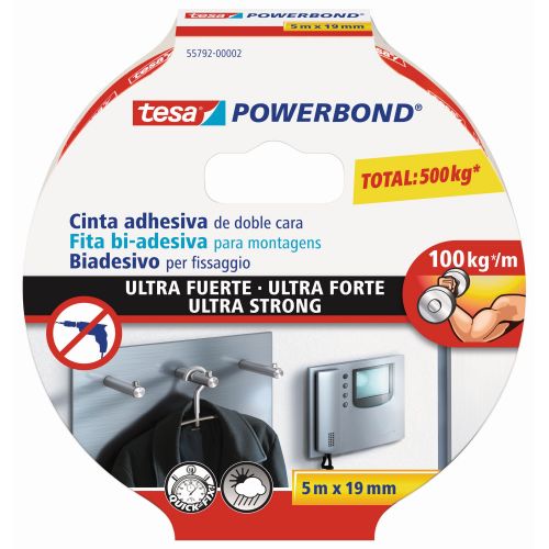 tesa Powerbond Ultrastrong Cinta 5m x 19mm