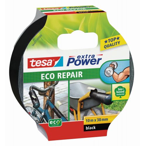 tesa® ecoLogo Reparación Eco Reparación 10mx38mm CC Negro