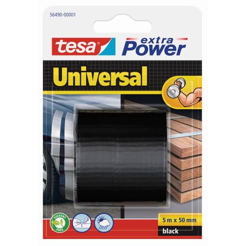 tesa 56490 Extra Power Universal - Blister - 5m 5m x 50mm Negra 