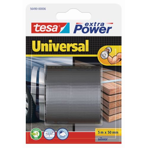 tesa 56490 Extra Power Universal - Blister - 5m 5m x 50mm Plata 