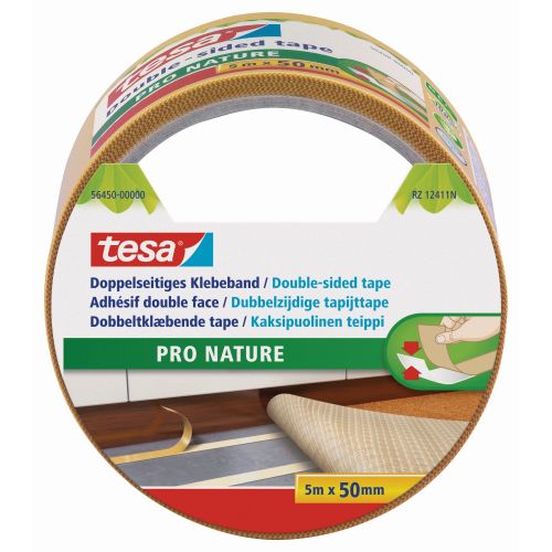 tesa® ecoLogo Doble cara Cinta d/c ECO Universal 5m x 50mm blanco