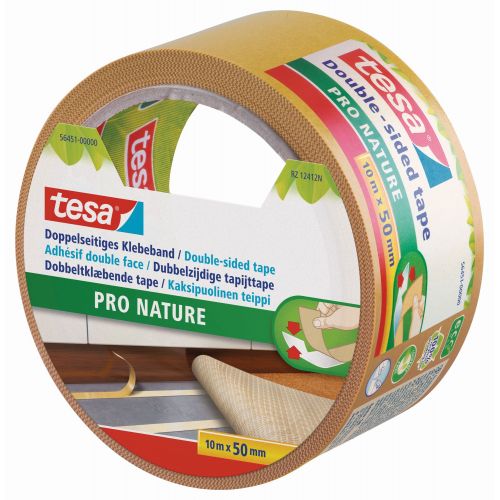 tesa® ecoLogo Doble cara Cinta d/c ECO Universal 10m x 50mm blanco