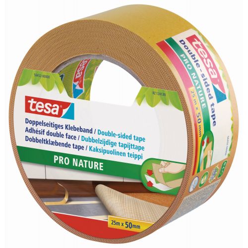 tesa® ecoLogo Doble cara Cinta d/c ECO Universal 25m x 50mm blanco