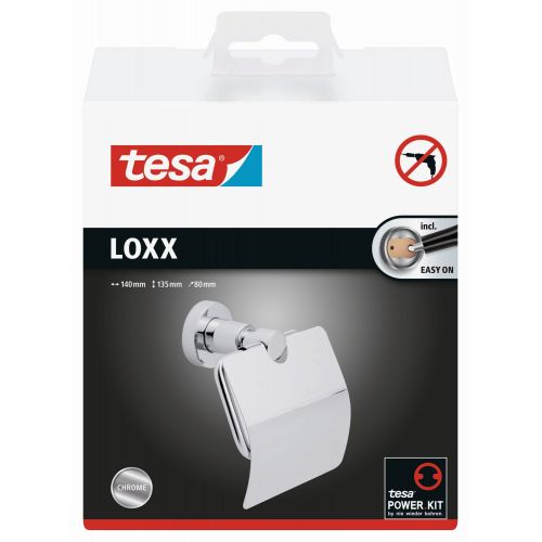tesa Loxx Soporte de papel wc con tapa (Kit recambio BK20-1)