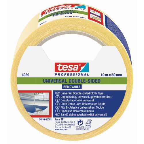 tesa 4939  Doble cara Universal - Removible 10m x 50mm