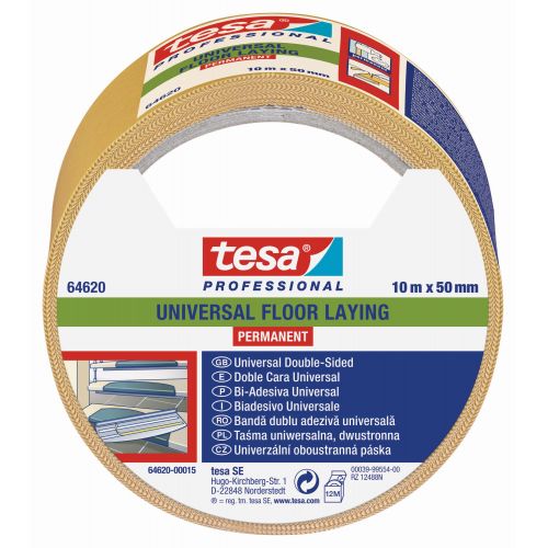 tesa 64620 Suelos Universal - Permanente 10m x 50mm