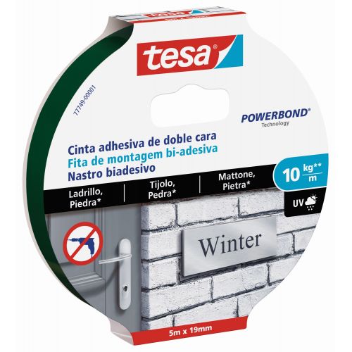 Cinta D/C Montaje Powerbond para Ladrillo/Piedra