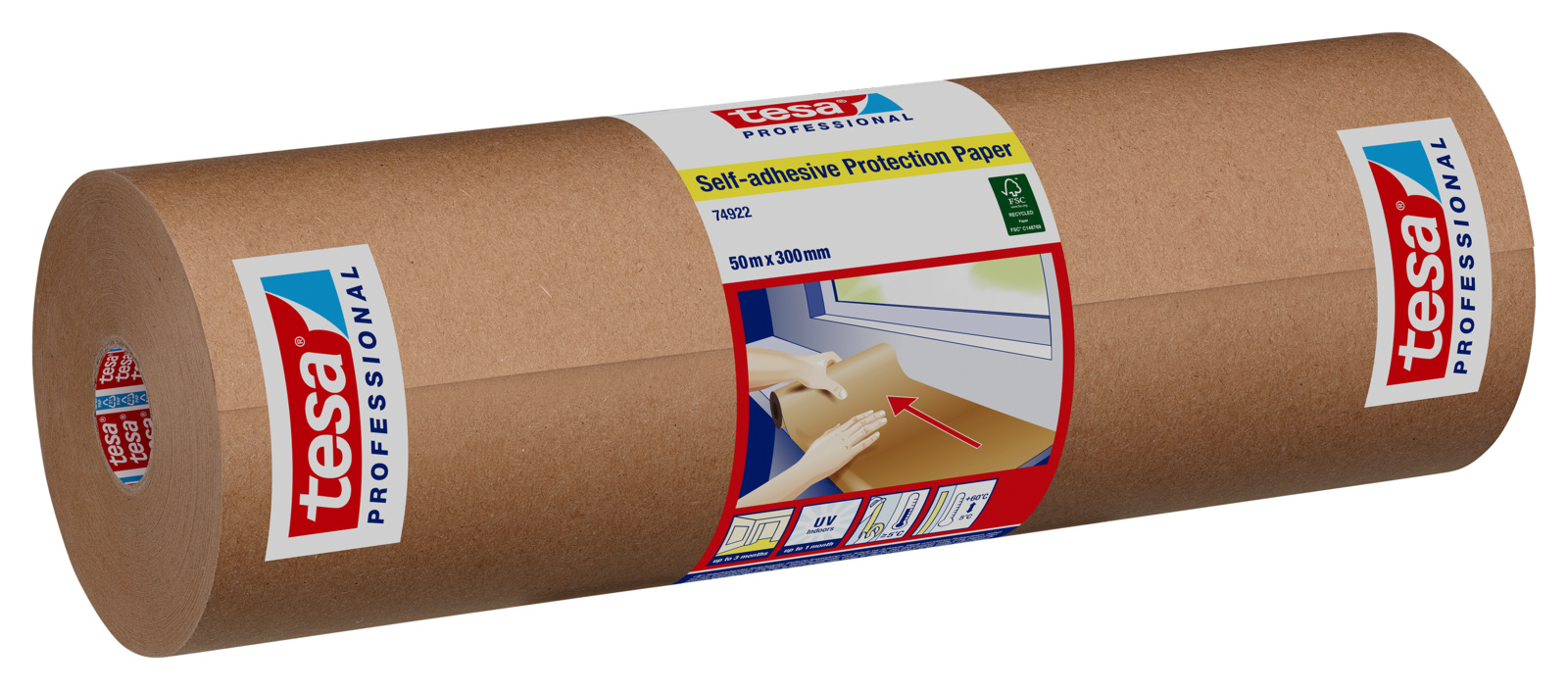 Self-adhesive ProtectionPaper 50m:300mm