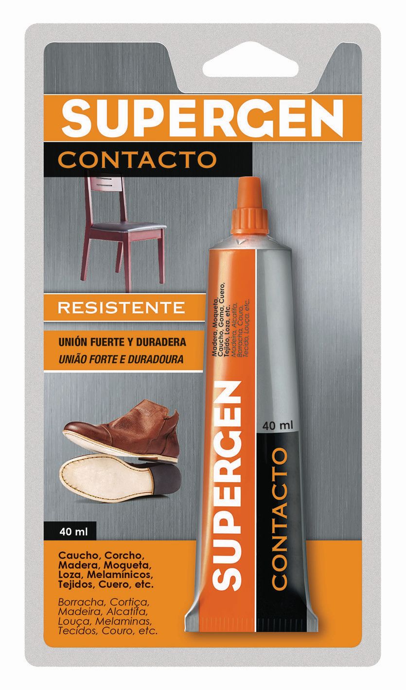 Pegamento de contacto Supergen - Blister - Tubo 40 ml