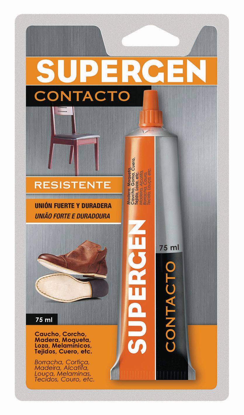 Pegamento de contacto Supergen - Blister - Tubo 75 ml