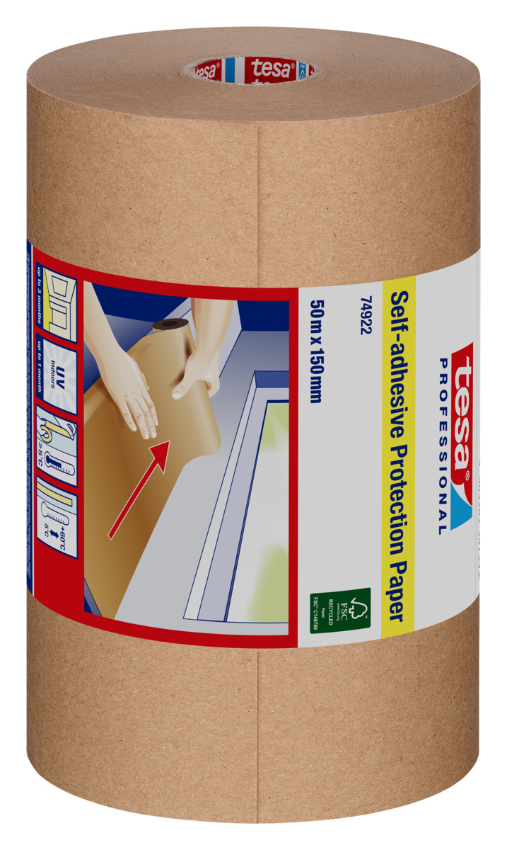 Self-adhesive ProtectionPaper 50m:150mm