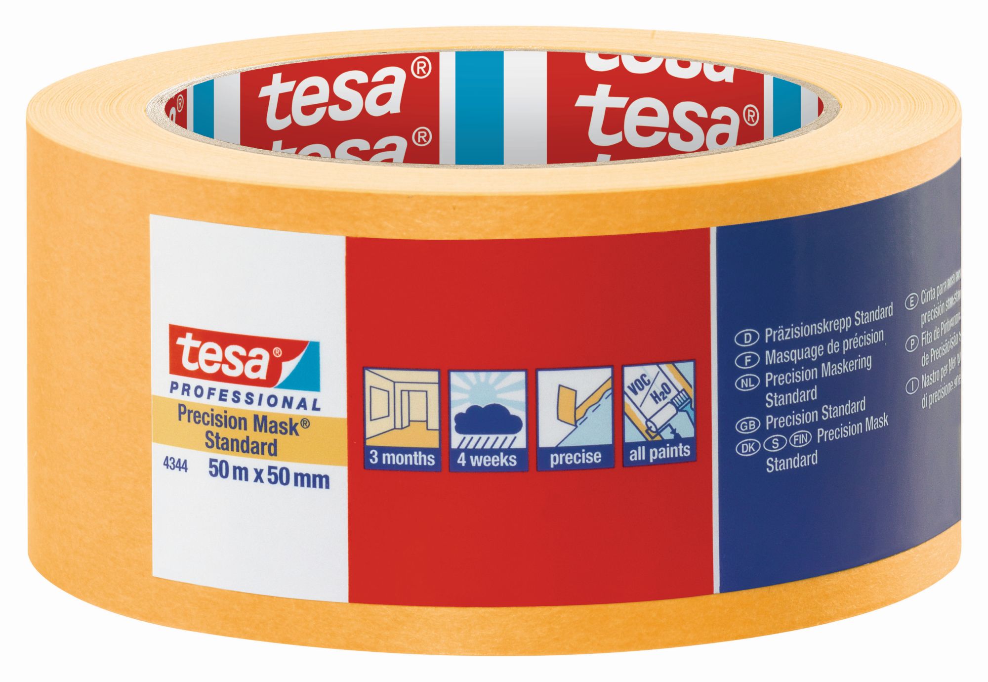 tesa 4344 Precision Mask Standard, 50m x 50mm 