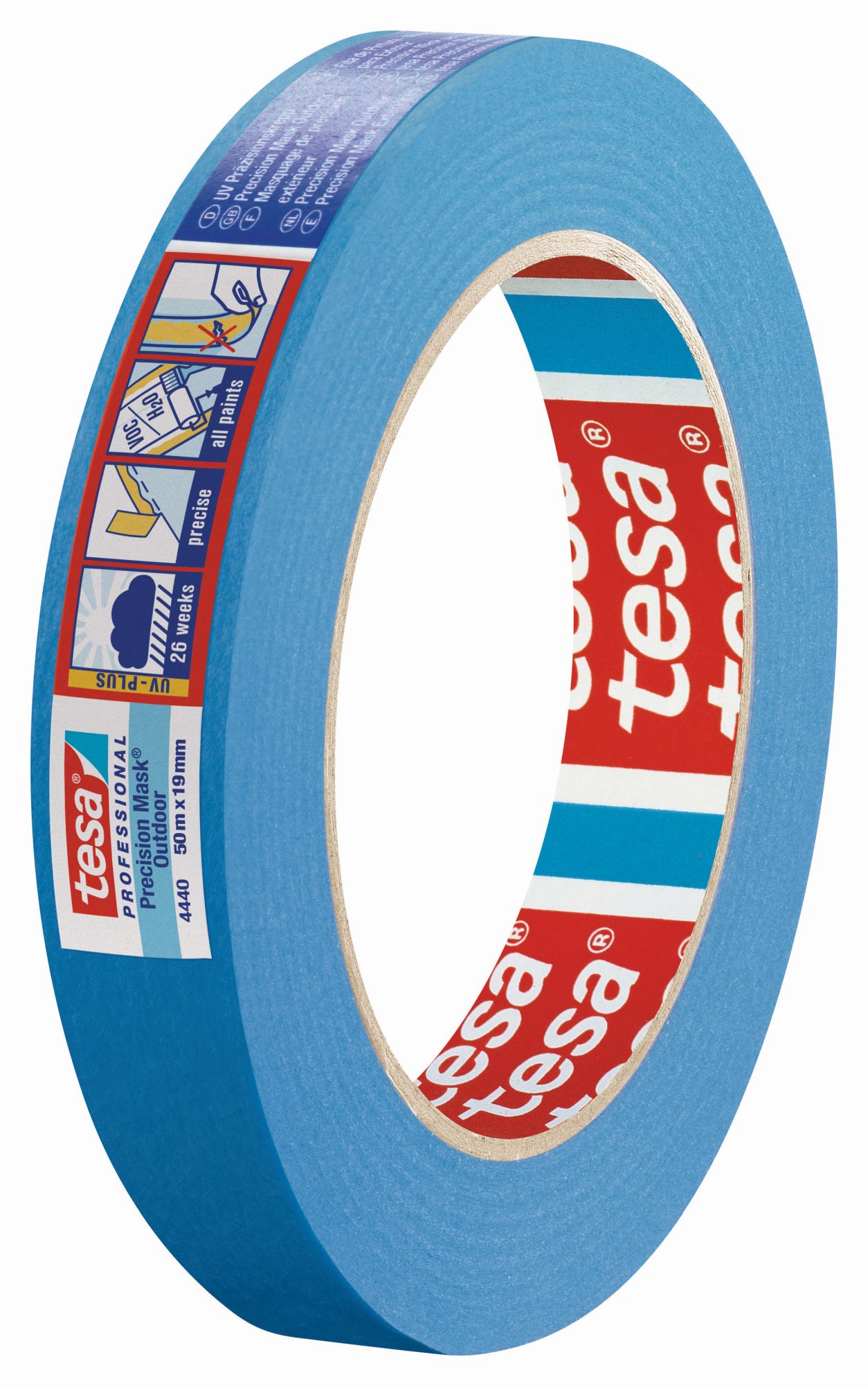 tesa 4440 Precision Mask Exteriores (26 semanas), 50m x 19mm 