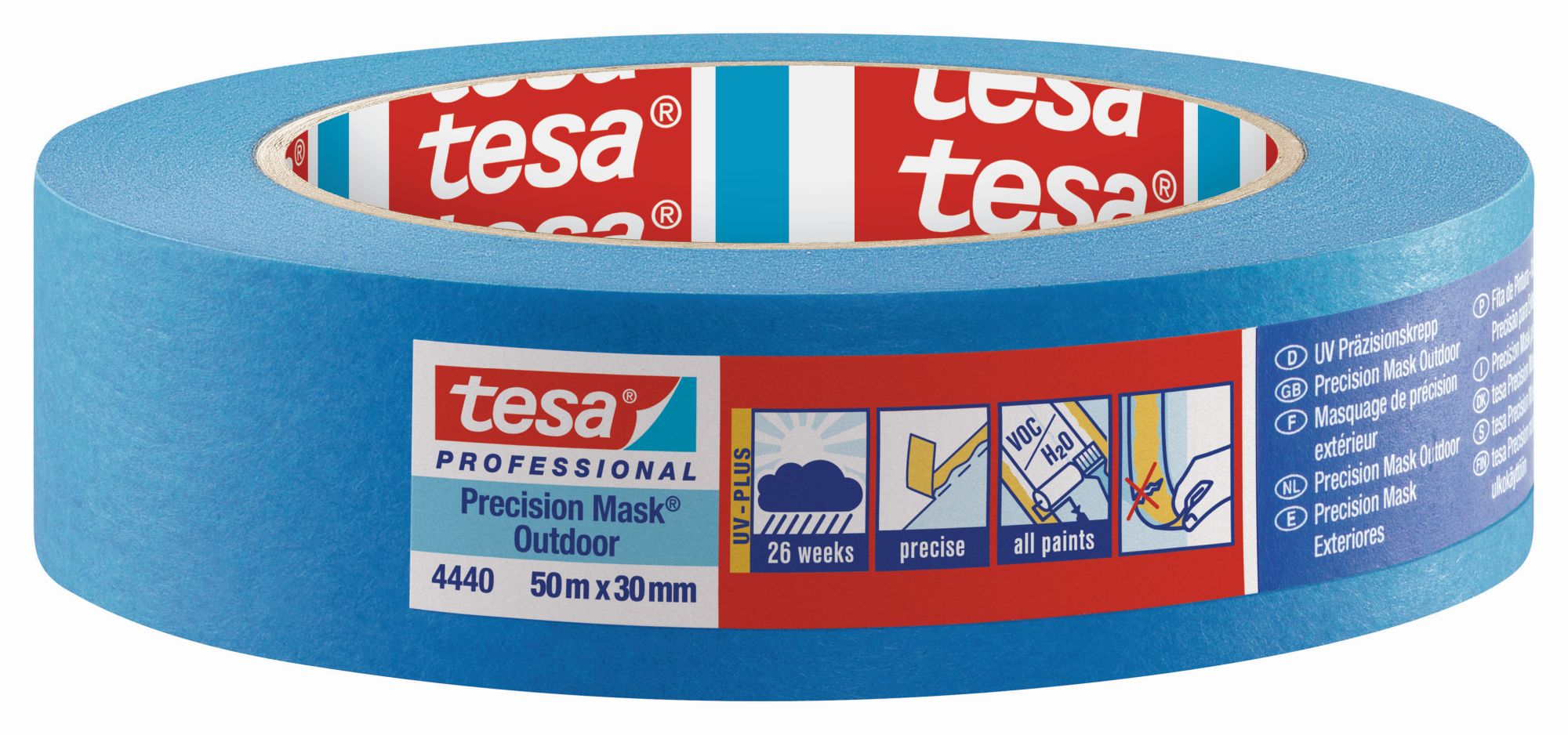 tesa 4440 Precision Mask Exteriores (26 semanas), 50m x 30mm