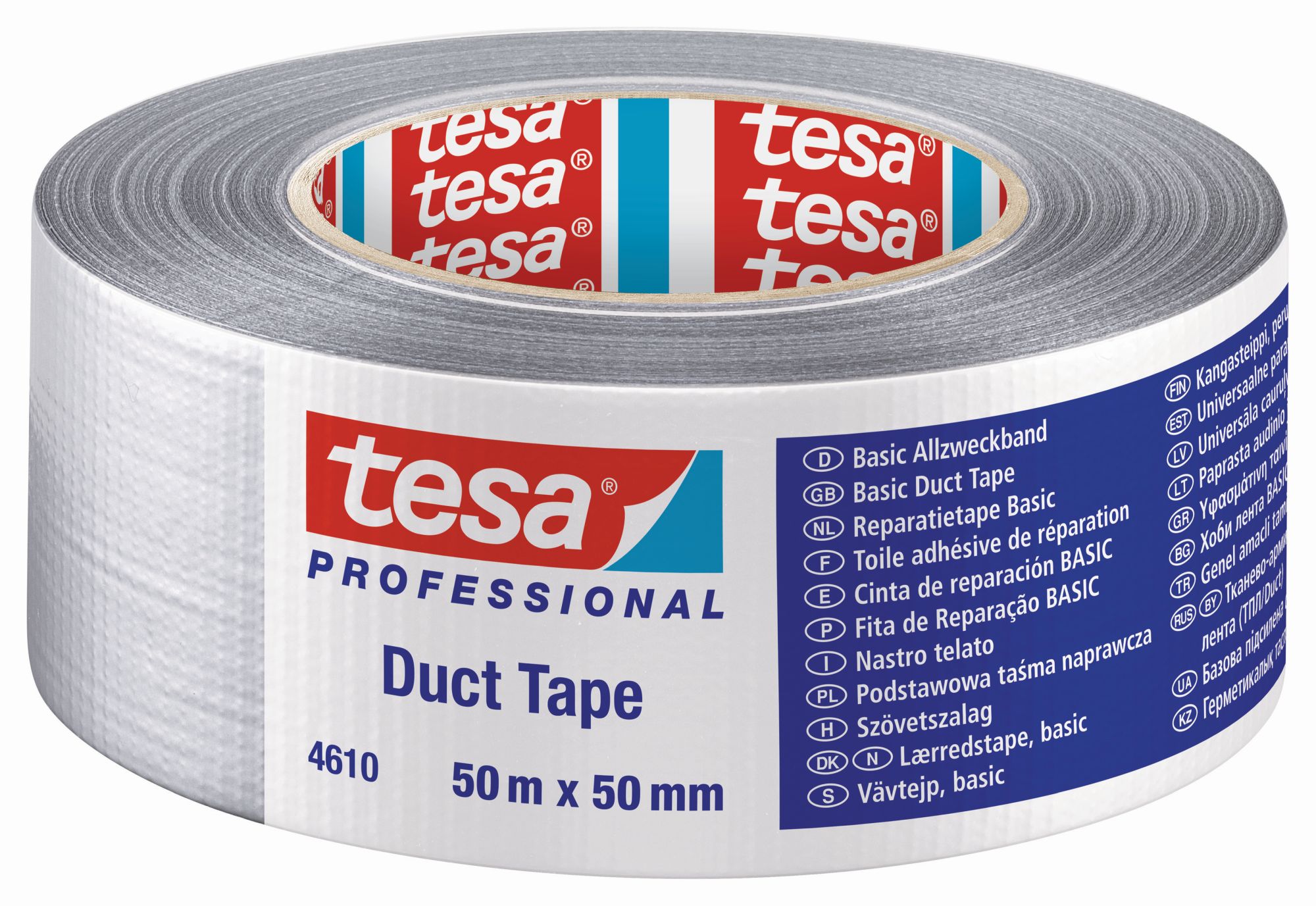 tesa 4610 Cinta Americana Básica 50m x 50mm Gris