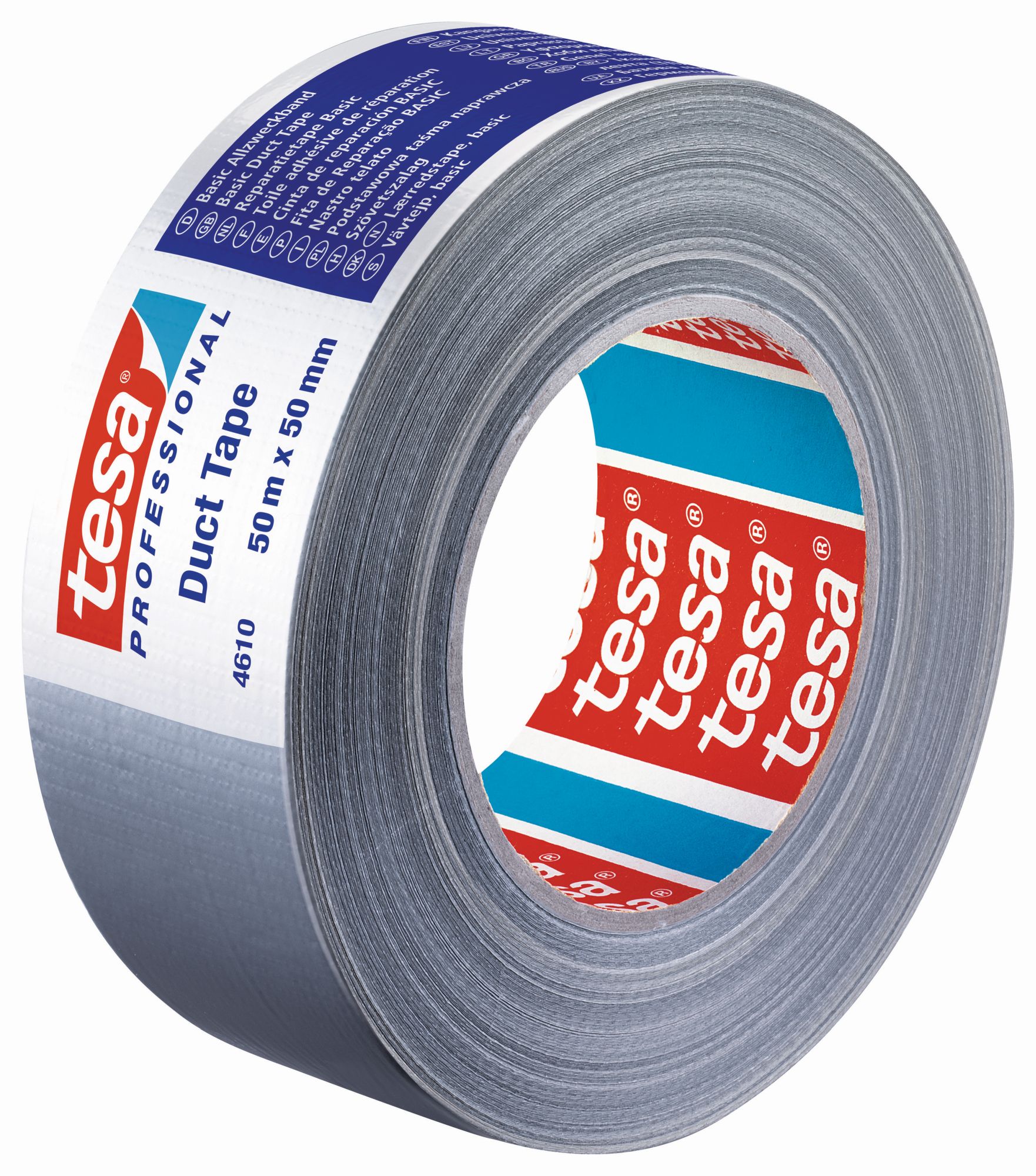tesa 4610 Cinta Americana Básica 50m x 50mm Gris