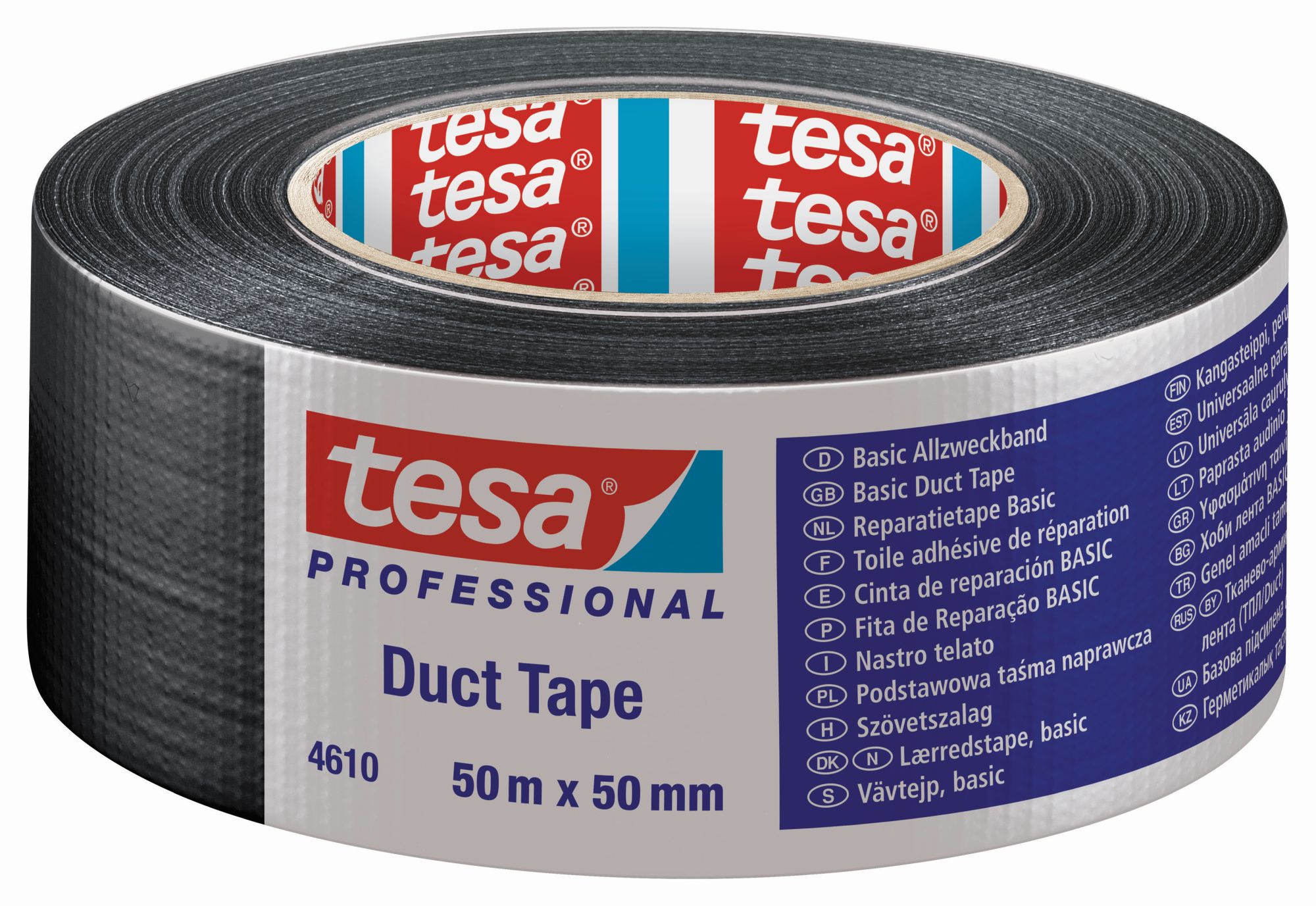 tesa 4610 Cinta Americana Básica 50m X 50mm Negro