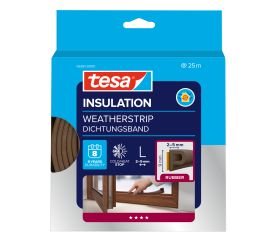 Burlete de caucho tubular perfil P - para desajustes medianos 25m