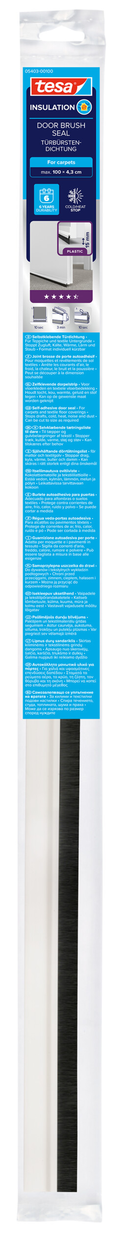 tesa 5403 Barras de PVC TEXTILES suelos ligeramente desiguales o moquetas