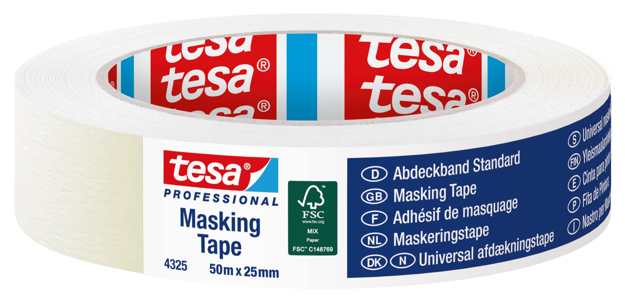 Cinta de pintor tesa 04325, 50mx25mm
