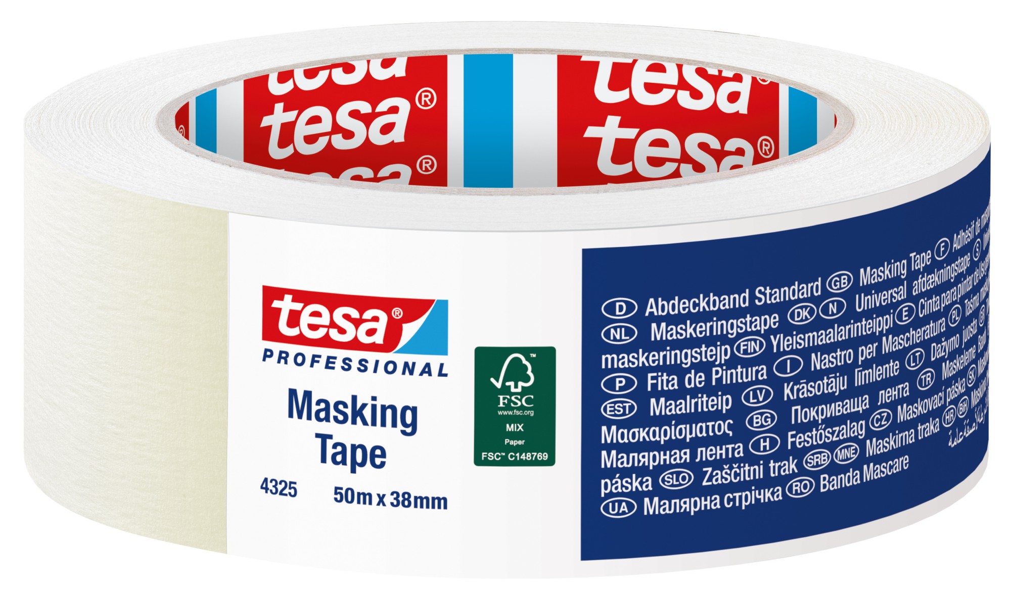 Cinta de pintor tesa 04325, 50mx38mm