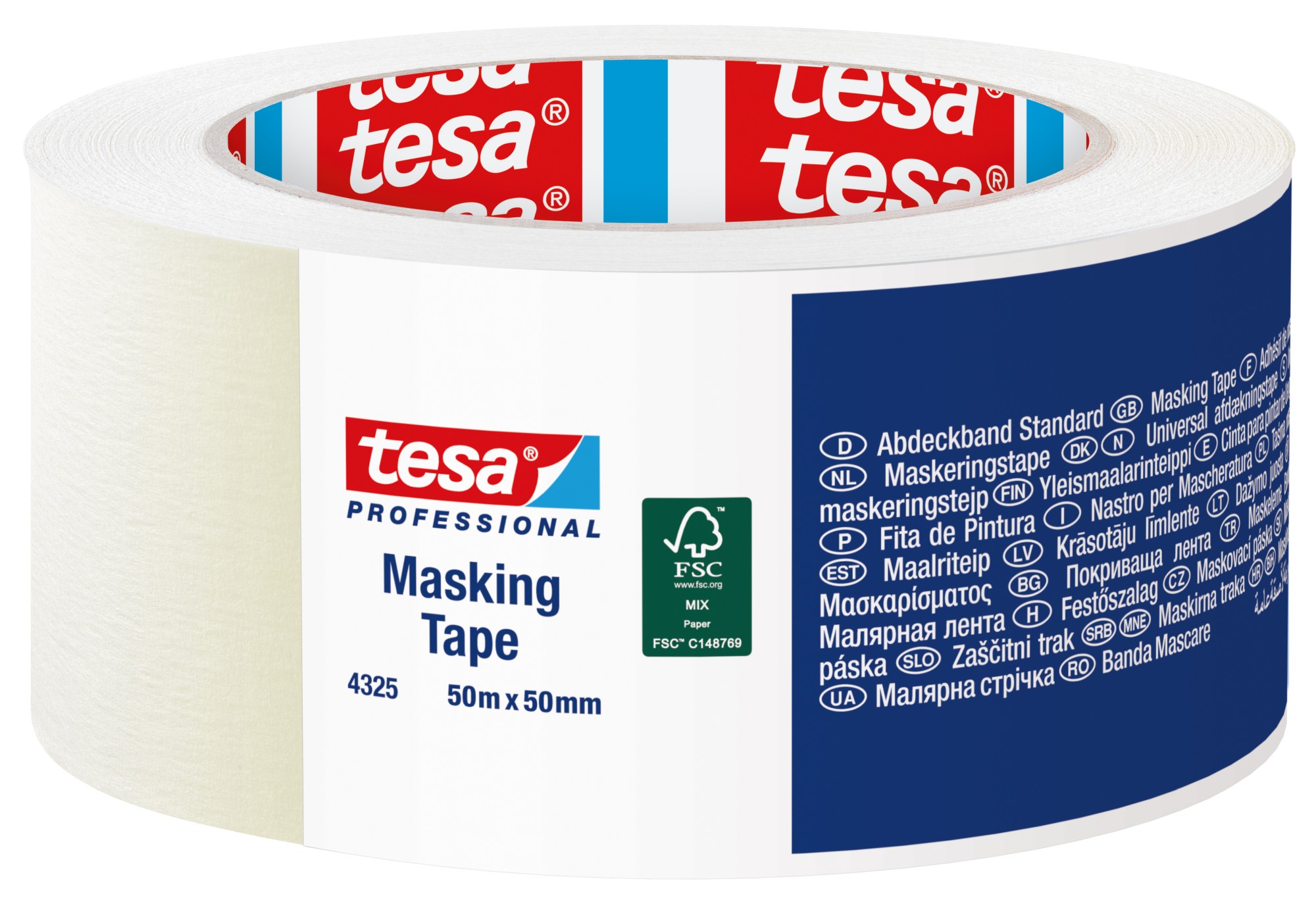 Cinta de pintor tesa 04325, 50mx50mm