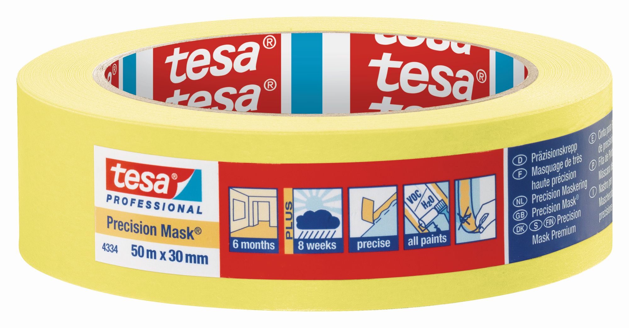 tesa 4334 Precision Mask, 50m x 30mm