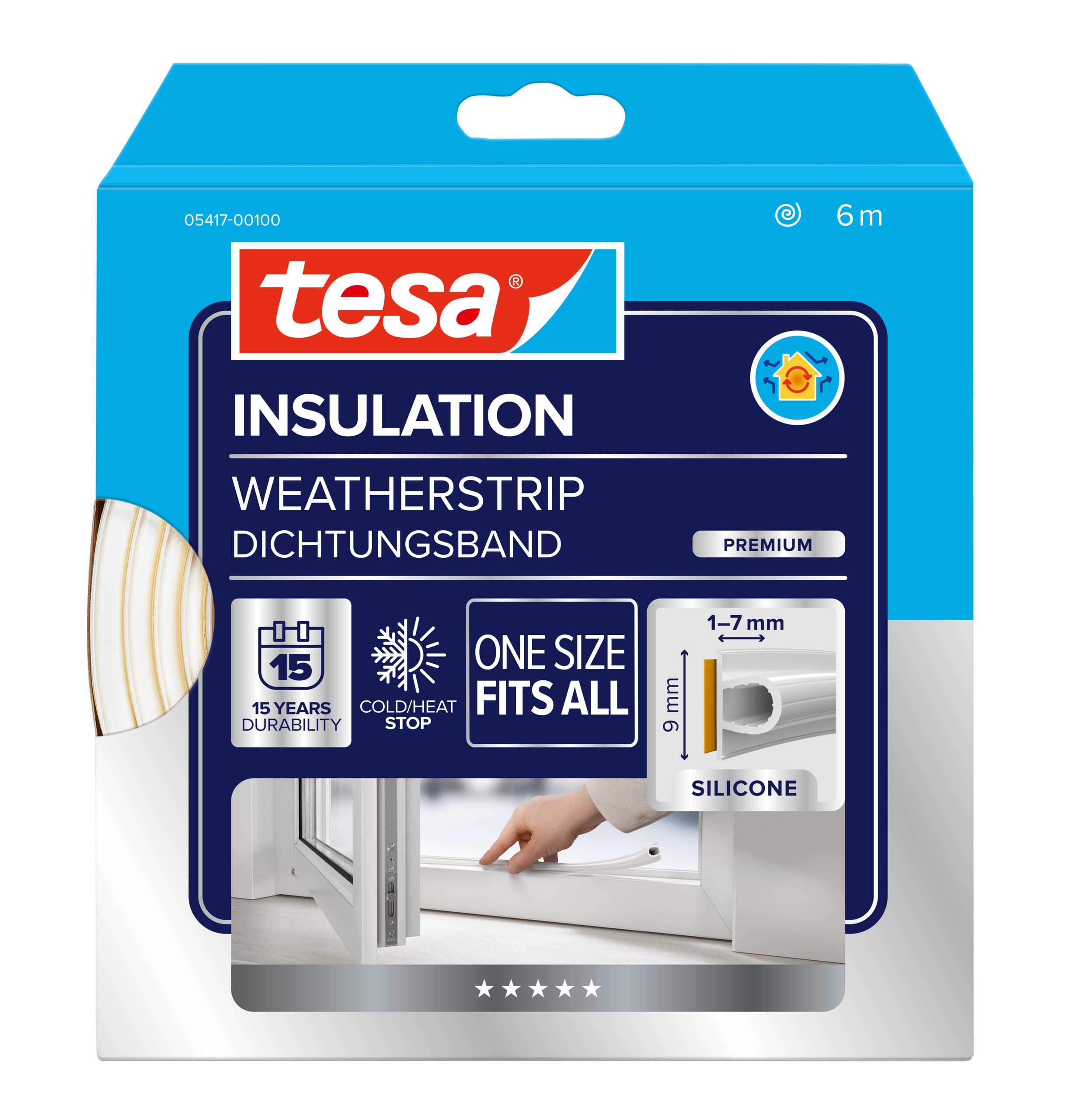 Burlete de silicona Perfil Ω