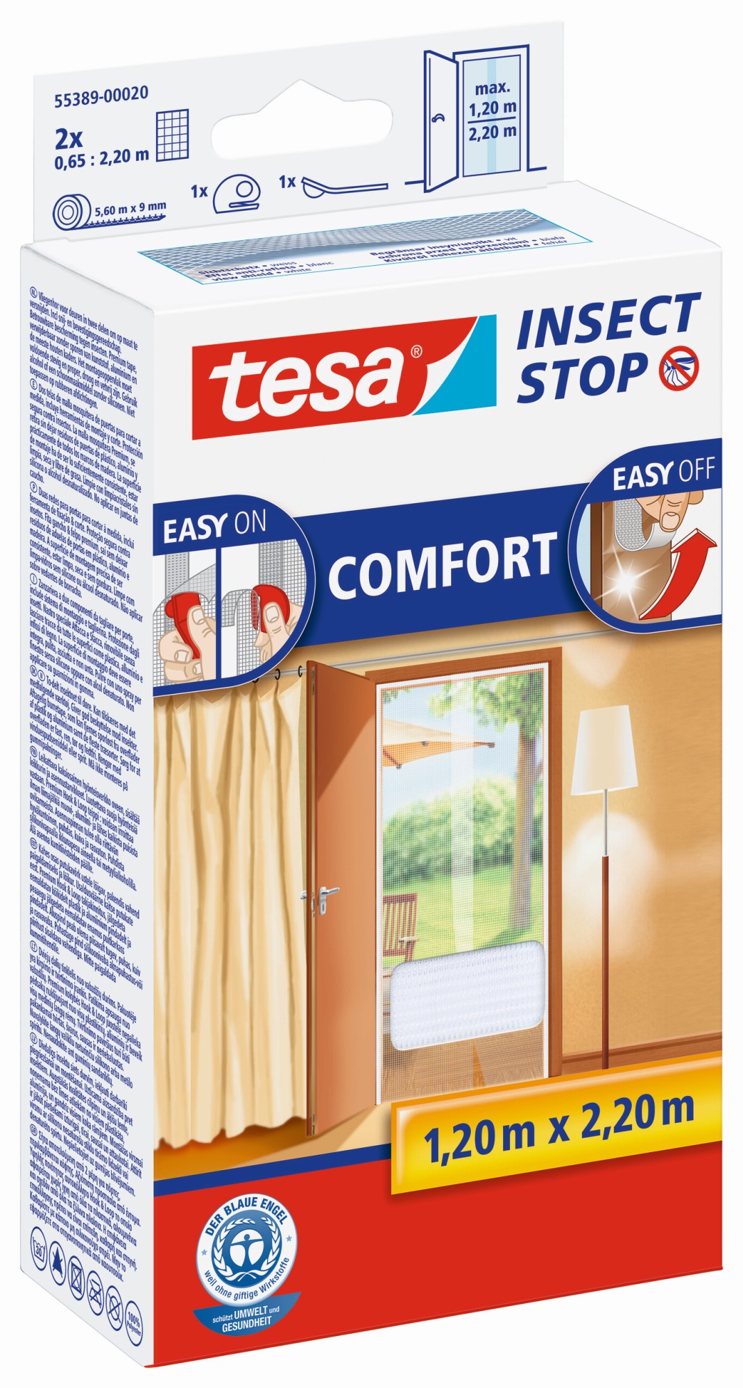 MALLAS PUERTA COMFORT 2 x 0,65x2,20m BLANCA
