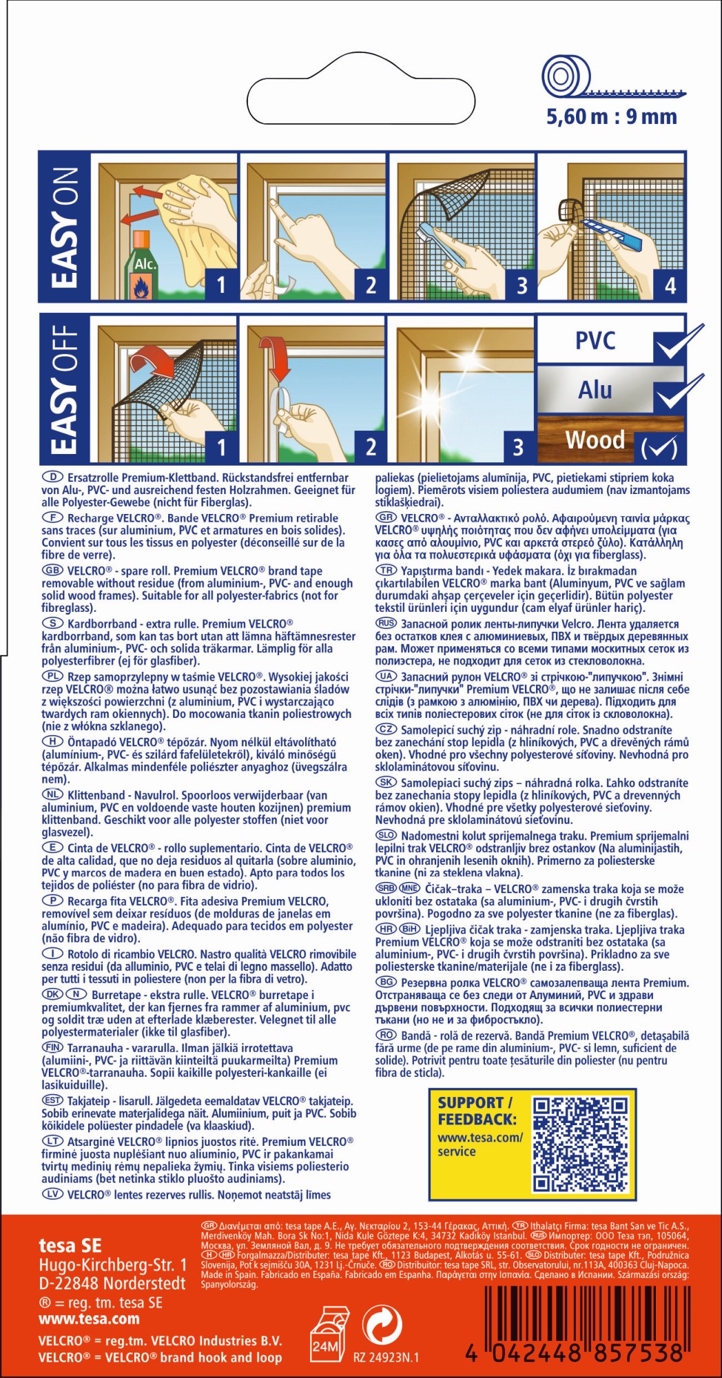 RECAMBIO VELCRO 5,6M