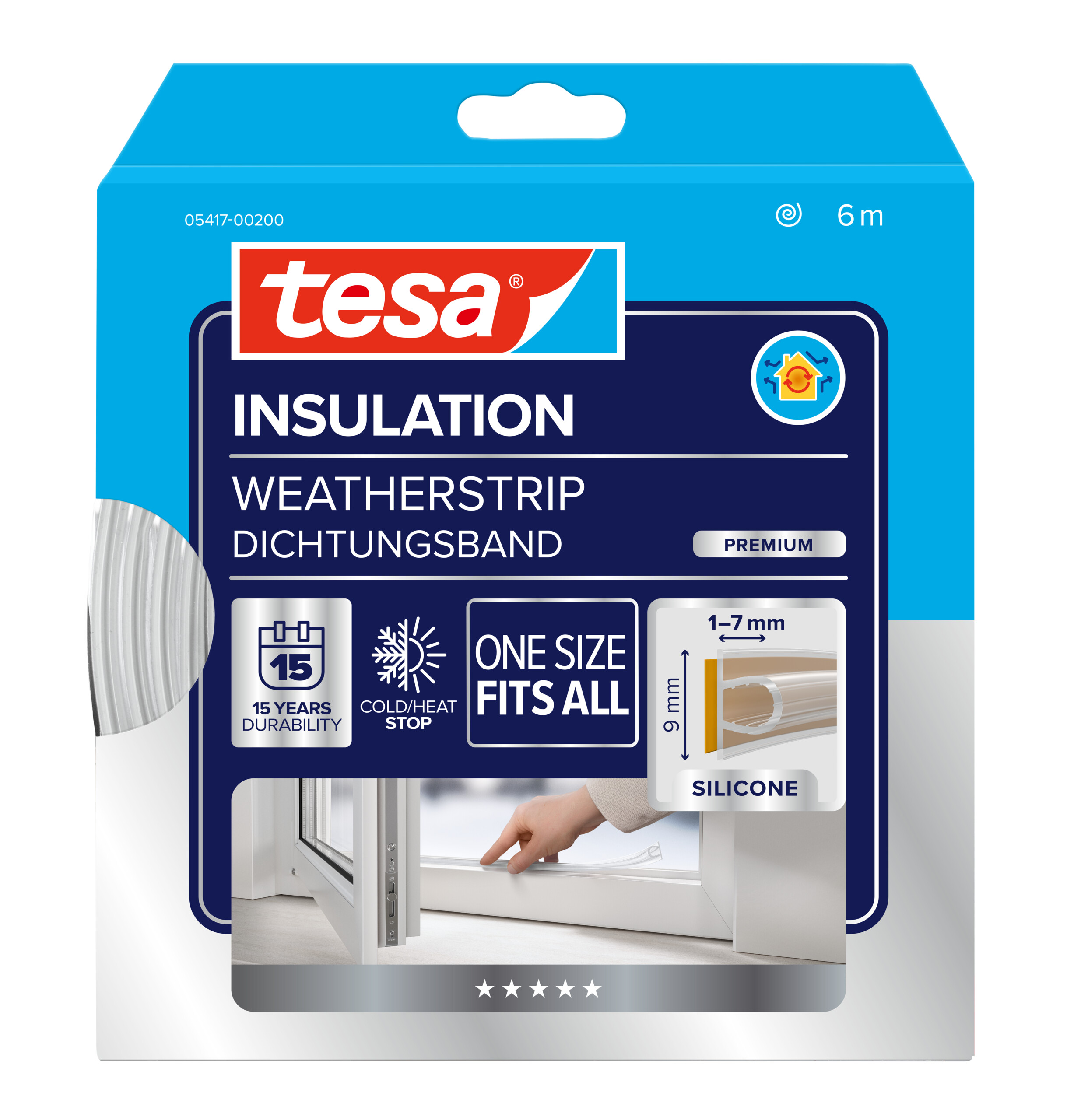 Burlete de silicona Perfil Ω