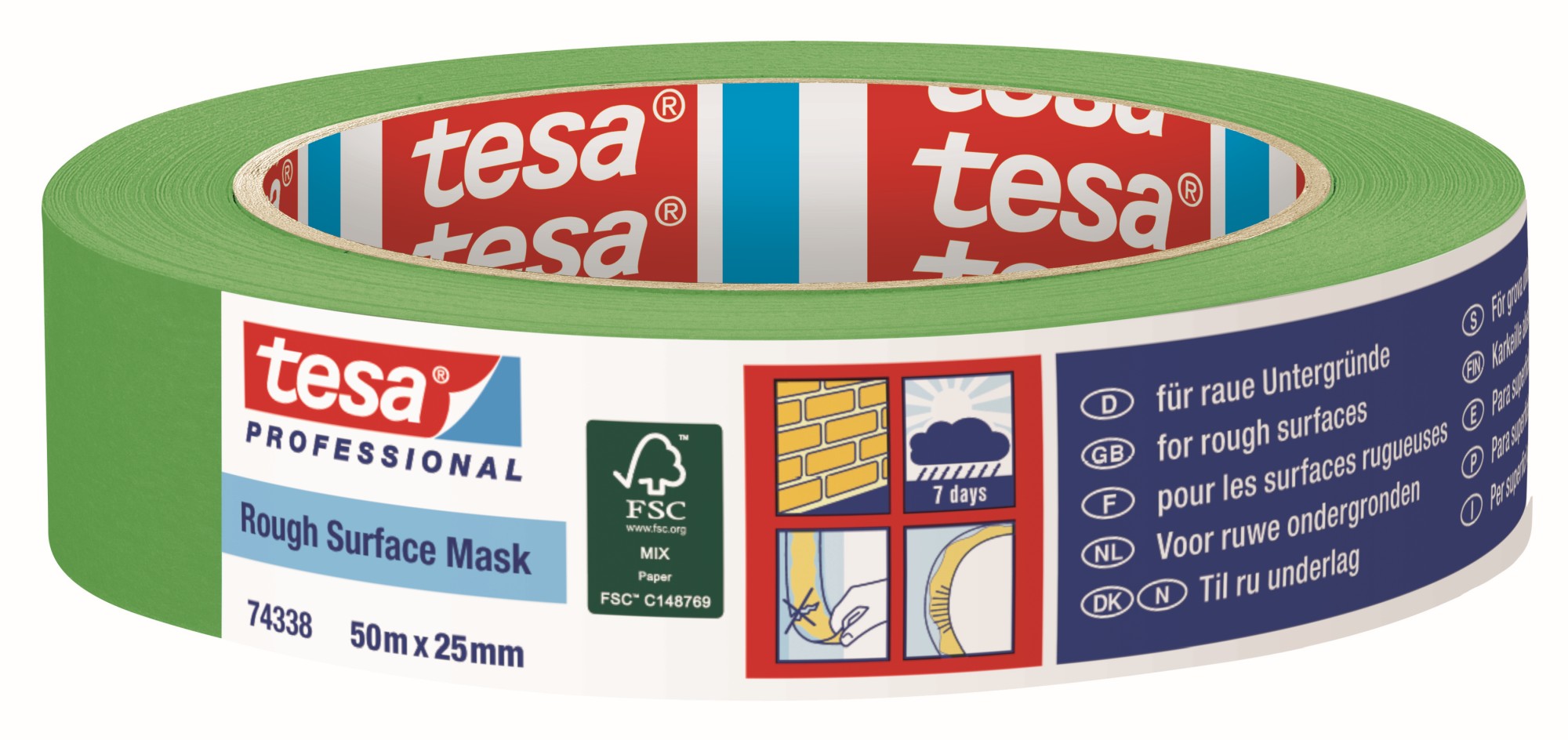 tesa Rough Surface Mask 50m:25mm