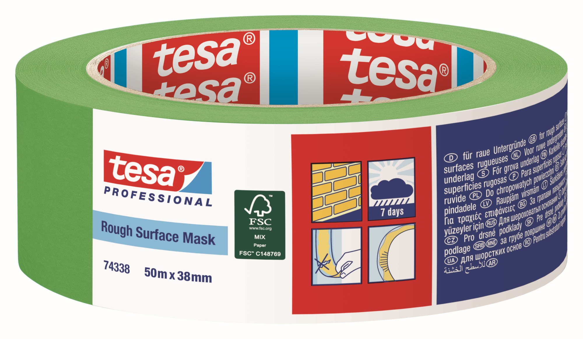 tesa Rough Surface Mask 50m:38mm