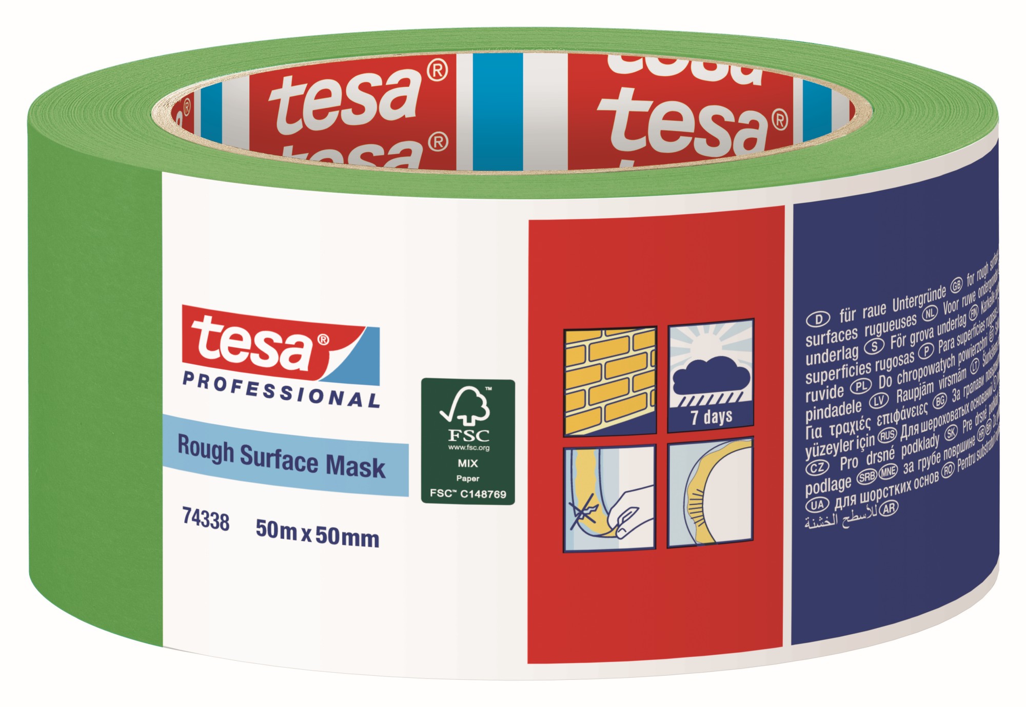 tesa Rough Surface Mask 50m:50mm