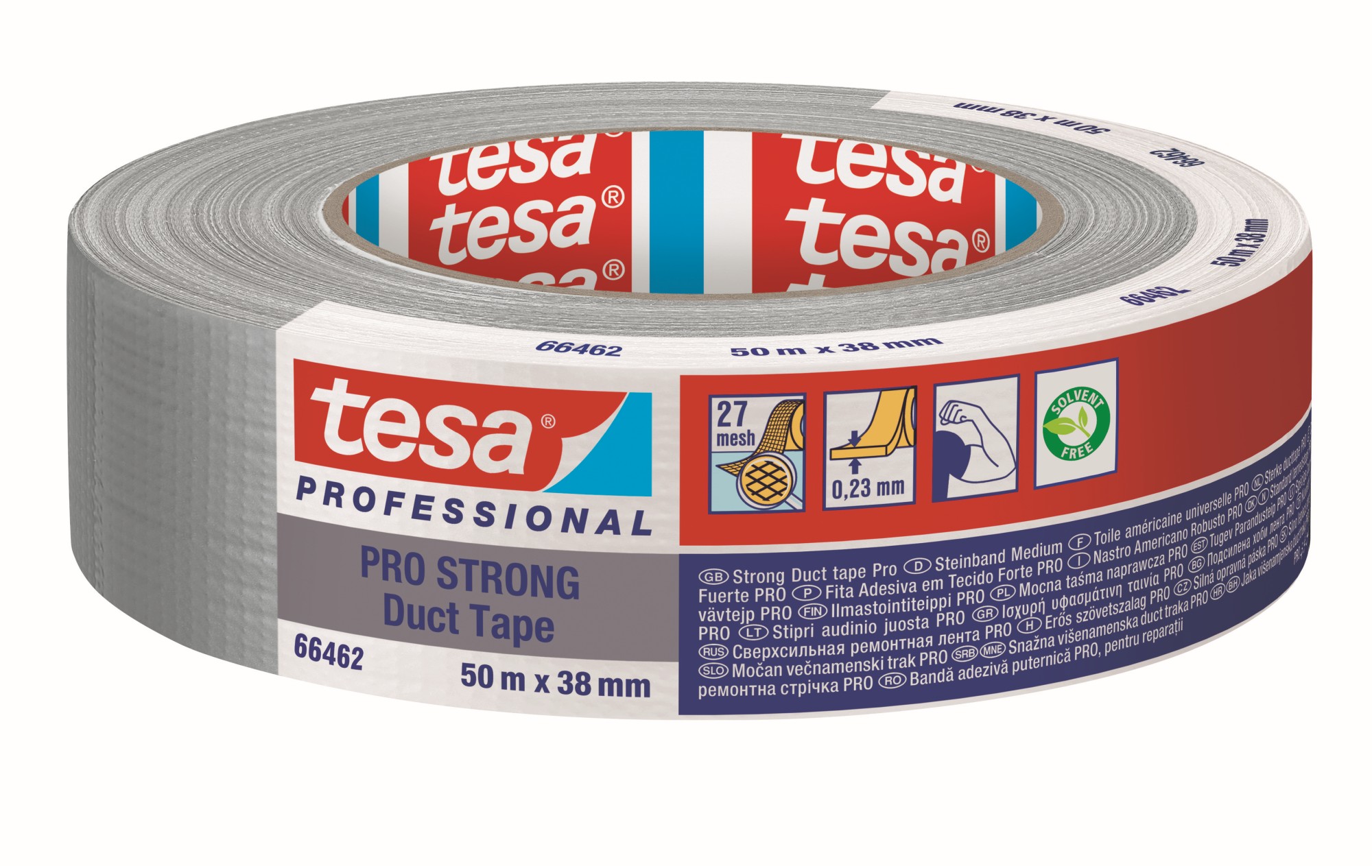 Cinta americana PRO-STRONG,50X38, gris