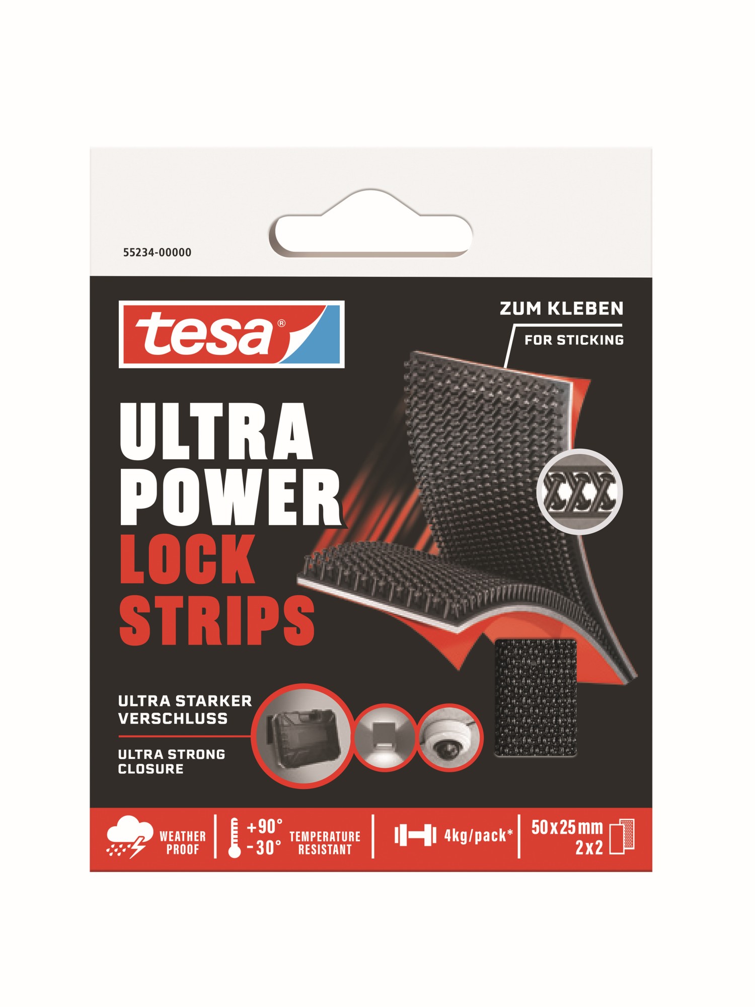 Enganche cierre de seta, Ultra Power Lock,  tiras 2x2