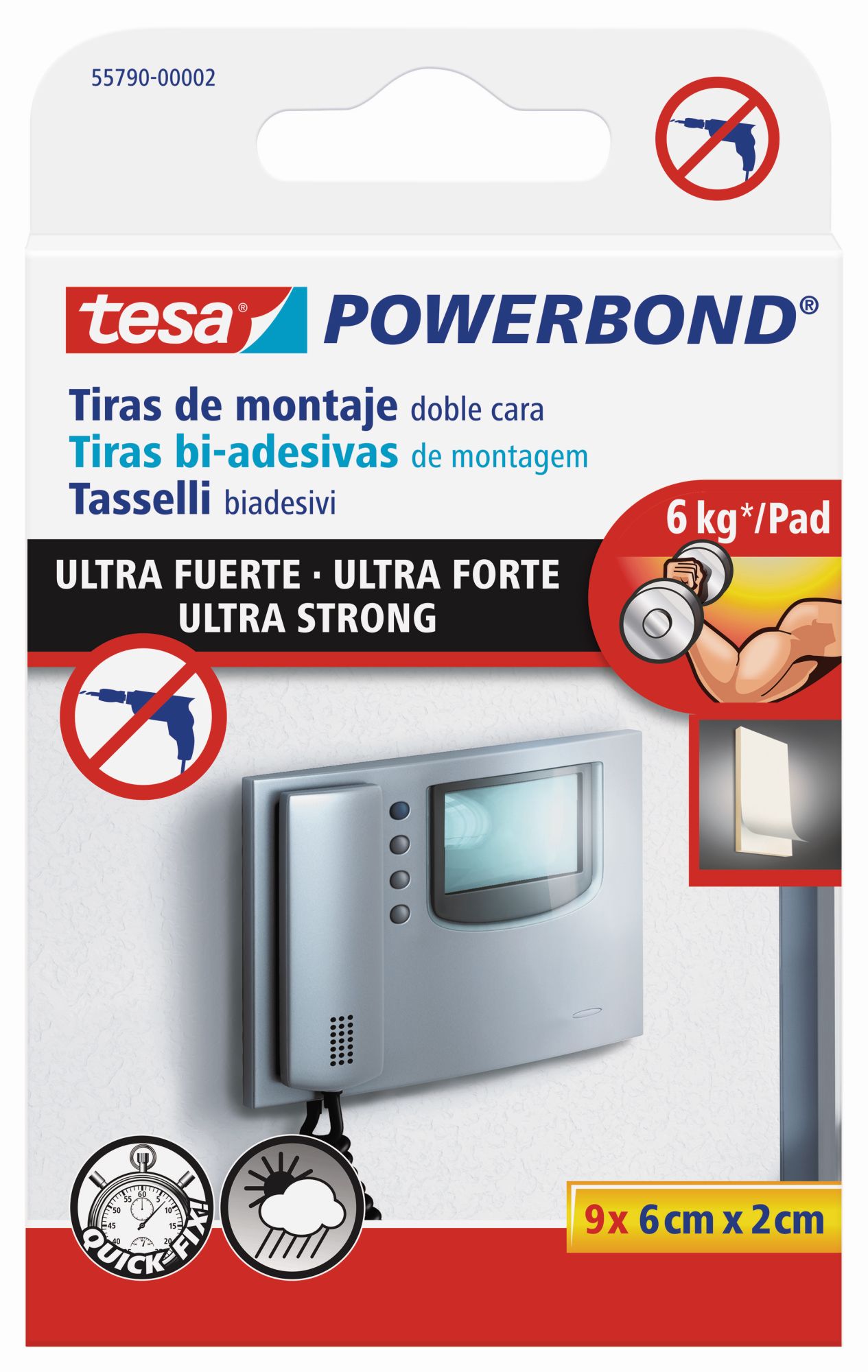 tesa Powerbond Ultrastrong 9 Tiras