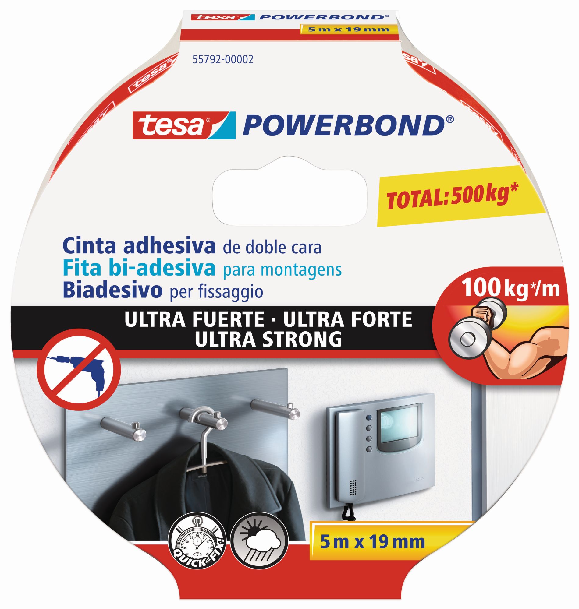 tesa Powerbond Ultrastrong Cinta 5m x 19mm