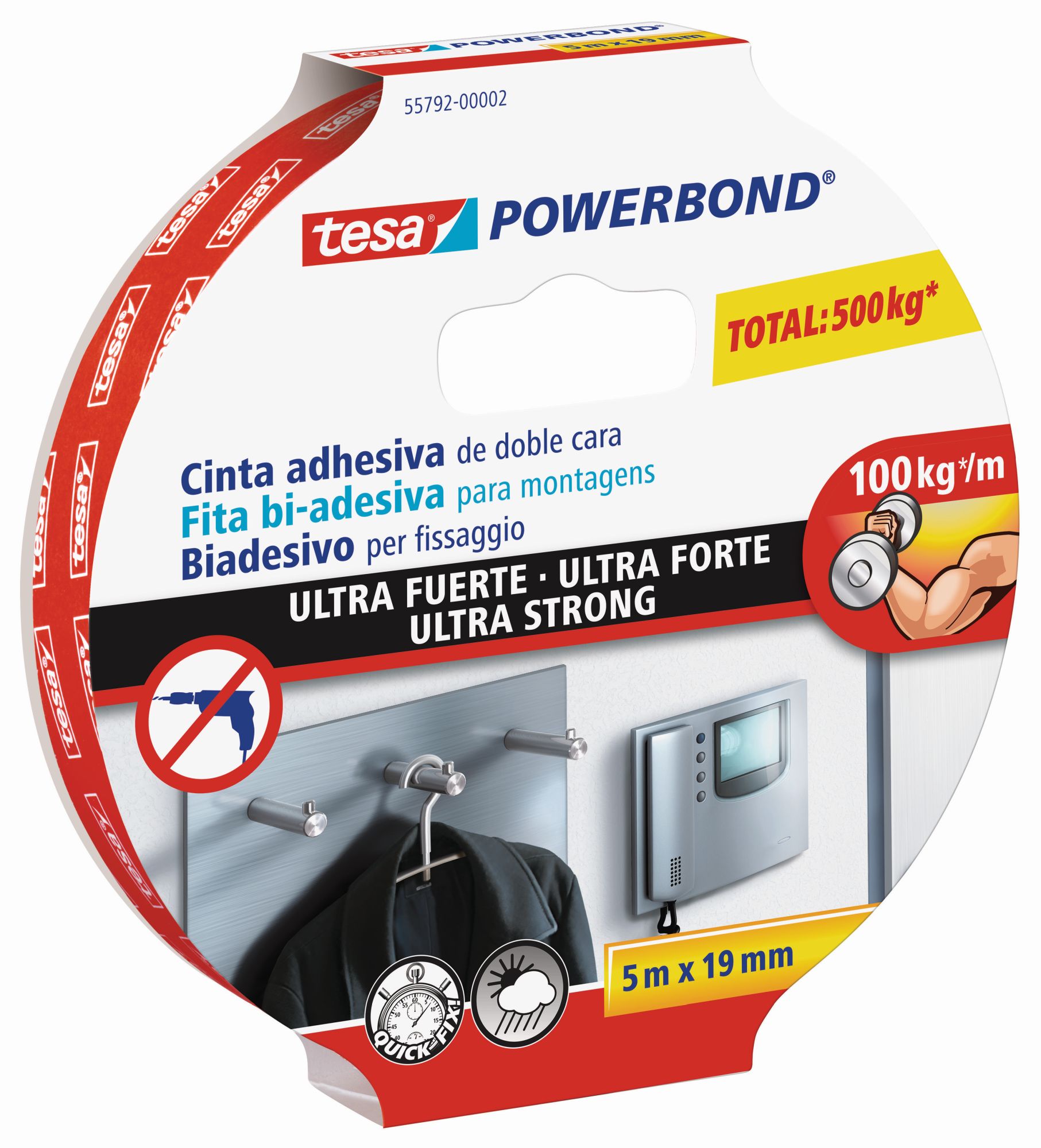 tesa Powerbond Ultrastrong Cinta 5m x 19mm